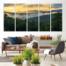 Mountain Sunrise Wall Art – Framed Pine Forest Canvas by MyGreatCanvas | Canvas Wall Art Prints | Photo Prints & Wall Decor