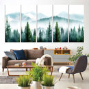 Pine Forest Wall Art Canvas Print – Misty Mountains Foggy by MyGreatCanvas | Canvas Wall Art Prints | Photo Prints & Wall Decor