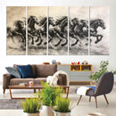 Galloping Horses Wall Art Canvas Print – Framed Wild