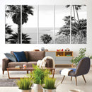 Palm Trees Wall Art Canvas Print – Framed Coastal Ocean