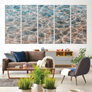 Clear Water Wall Art Canvas Print – Framed Sunlit Ocean