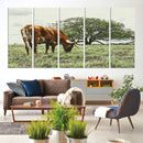 Texas Longhorn Wall Art Canvas Print – Rustic Western Ranch by MyGreatCanvas | Canvas Wall Art Prints | Photo Prints & Wall Decor