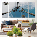 Tropical Palm Trees Wall Art Canvas Print – Framed