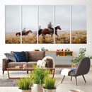 Western Cowboys Wall Art Canvas Print – Rustic Prairie