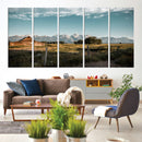 Rustic Farmhouse Wall Art Canvas Print – Teton Range Mormon