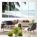 Tropical Beach Wall Art Canvas Print – Framed Serene Ocean by MyGreatCanvas | Canvas Wall Art Prints | Photo Prints & Wall Decor