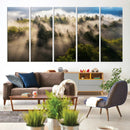 Tranquil Forest Scene Wall Art Canvas Print – Framed Moody