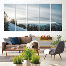 Snowy Mountain Wall Art Canvas Print – Frosty Peaks Alpine