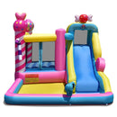 Sweet Candy Inflatable Bounce House with Water Slide and 480W Blower by LJGDeals