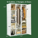 Foldable Armoire Wardrobe Closet with 10 Cubes by LJGDeals