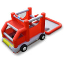 Fire Truck Themed Inflatable Castle Water Park Kids Bounce House with 480W Blower by LJGDeals