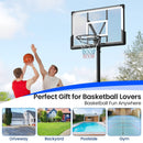 Portable Basketball Hoop Outdoor Basketball Goal System Adjustable for Kids Teens Adults by LJGDeals