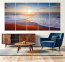 Tropical Ocean Sunset Wall Art Canvas Print, Golden Beach by MyGreatCanvas | Canvas Wall Art Prints | Photo Prints & Wall Decor