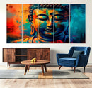 Colorful Buddha Wall Art – Framed Abstract Portrait Canvas by MyGreatCanvas | Canvas Wall Art Prints | Photo Prints & Wall Decor