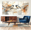 Beautiful Birds Wall Art – Framed Watercolor Branch Canvas by MyGreatCanvas | Canvas Wall Art Prints | Photo Prints & Wall Decor