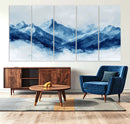 Blue Mountains Wall Art – Framed Snowy Range Canvas Artwork, by MyGreatCanvas | Canvas Wall Art Prints | Photo Prints & Wall Decor