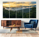 Mountain Sunrise Wall Art – Framed Pine Forest Canvas by MyGreatCanvas | Canvas Wall Art Prints | Photo Prints & Wall Decor
