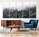 Misty Forest Wall Art Canvas Print – Foggy Pines Pine Valley by MyGreatCanvas | Canvas Wall Art Prints | Photo Prints & Wall Decor