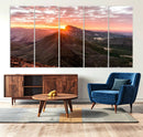 Mountain Sunrise Wall Art Canvas Print – Alpine Ridge