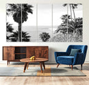 Palm Trees Wall Art Canvas Print – Framed Coastal Ocean
