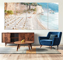 Beach Wall Art Canvas Print – Framed Coastal Seascape Summer