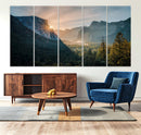 Yosemite Valley Wall Art Canvas Print – Framed Mountain