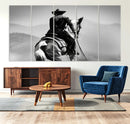 Western Wall Art Canvas Print – Framed Cowboy and Horse by MyGreatCanvas | Canvas Wall Art Prints | Photo Prints & Wall Decor