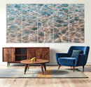 Clear Water Wall Art Canvas Print – Framed Sunlit Ocean