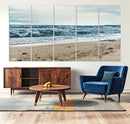 Ocean Wall Art Canvas Print – Moody Coastal Seascape Scene