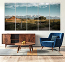 Rustic Farmhouse Wall Art Canvas Print – Teton Range Mormon