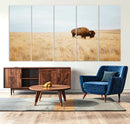 Buffalo Wall Art Canvas Print – Framed Western Wildlife by MyGreatCanvas | Canvas Wall Art Prints | Photo Prints & Wall Decor