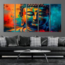 Colorful Buddha Wall Art – Framed Abstract Portrait Canvas by MyGreatCanvas | Canvas Wall Art Prints | Photo Prints & Wall Decor