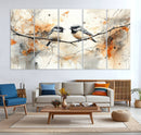 Beautiful Birds Wall Art – Framed Watercolor Branch Canvas by MyGreatCanvas | Canvas Wall Art Prints | Photo Prints & Wall Decor