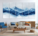 Blue Mountains Wall Art – Framed Snowy Range Canvas Artwork, by MyGreatCanvas | Canvas Wall Art Prints | Photo Prints & Wall Decor