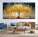 Golden Tree Wall Art – Framed Autumn Leaves Canvas Artwork, by MyGreatCanvas | Canvas Wall Art Prints | Photo Prints & Wall Decor