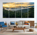 Mountain Sunrise Wall Art – Framed Pine Forest Canvas by MyGreatCanvas | Canvas Wall Art Prints | Photo Prints & Wall Decor