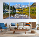 Maroon Bells Wall Art – Framed Snowy Mountain Canvas by MyGreatCanvas | Canvas Wall Art Prints | Photo Prints & Wall Decor