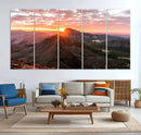 Mountain Sunrise Wall Art Canvas Print – Alpine Ridge by MyGreatCanvas | Canvas Wall Art Prints | Photo Prints & Wall Decor