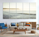 Coastal Cliffs Wall Art Canvas Print – Misty Ocean Seascape