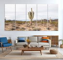 Saguaro Cactus Wall Art Canvas Print – Framed Desert