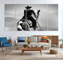 Western Wall Art Canvas Print – Framed Cowboy and Horse by MyGreatCanvas | Canvas Wall Art Prints | Photo Prints & Wall Decor