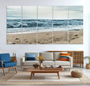 Ocean Wall Art Canvas Print – Moody Coastal Seascape Scene