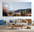 Rustic Landscape Wall Art Canvas Print – Serene Valley Scene