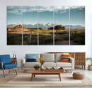Rustic Farmhouse Wall Art Canvas Print – Teton Range Mormon