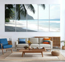 Tropical Beach Wall Art Canvas Print – Framed Serene Ocean by MyGreatCanvas | Canvas Wall Art Prints | Photo Prints & Wall Decor