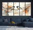 Beautiful Birds Wall Art – Framed Watercolor Branch Canvas by MyGreatCanvas | Canvas Wall Art Prints | Photo Prints & Wall Decor