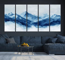 Blue Mountains Wall Art – Framed Snowy Range Canvas Artwork, by MyGreatCanvas | Canvas Wall Art Prints | Photo Prints & Wall Decor