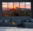 Mountain Sunrise Wall Art Canvas Print – Alpine Ridge by MyGreatCanvas | Canvas Wall Art Prints | Photo Prints & Wall Decor