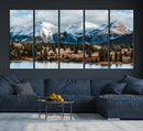Grand Teton Park Wall Art Canvas Print – Framed Alpine Lake