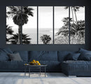Palm Trees Wall Art Canvas Print – Framed Coastal Ocean